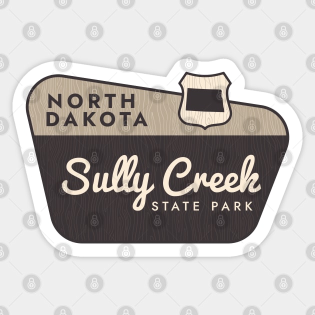 Sully Creek State Park North Dakota Welcome Sign Sticker by Go With Tammy